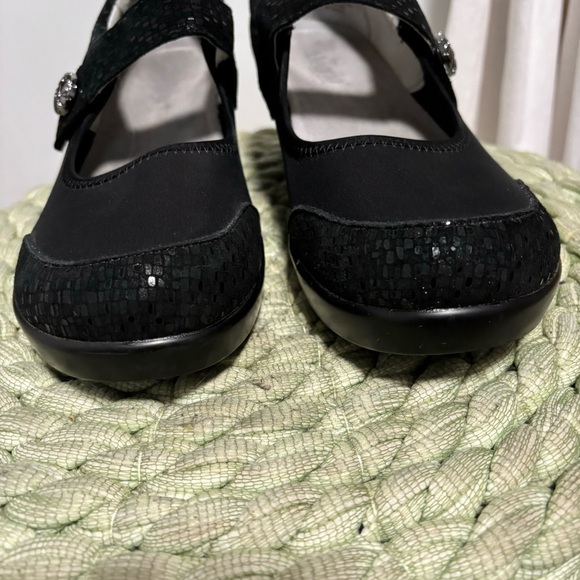 Alegria Maya Tile Me More Black Leather Mary Jane Comfort Shoe - Picture 5 of 12